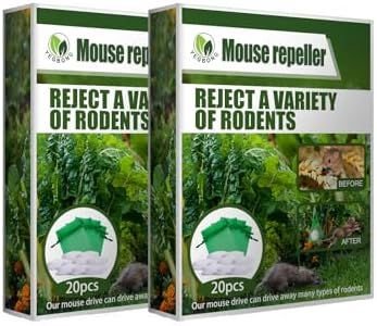 Powerful Peppermint Oil Mouse Repeller,Effective Pest Control for Mice & Rats,Indoor/Outdoor Use,Protects Car Engine & Family Health,Pack of 2