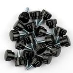 Vanyibro 20pcs M4 x 10mm Knurled Thumb Nuts,Carbon Steel Threaded Thumb Screws