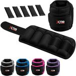 Xn8 Ankle Weights Adjustable, Neoprene Wrist and Ankle Strap Set, Leg Weights for Women, Weights for Men and Women, Fitness, Running, Jogging, Walking, Wrist Weights for Men & Women