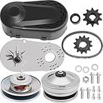 BestEquip 212CC Torque Converter 6.5 HP 3/4" Go Kart Mini Bike Comet Clutch 30 Series Go Kart Clutch 10T 40/41 and 12T 35 Chain Predator Driver Pulley Replacement Set