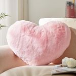 YRXRUS Heart Pillow, Pink Heart Pil