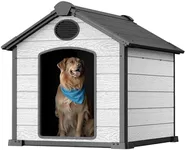 EHHLY 46" Large Dog House Outdoor W