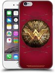 Head Case Designs Officially Licensed Wonder Woman Movie Shield and Arrows Logos Soft Gel Case Compatible with Apple iPhone 6 / iPhone 6s