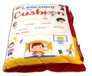 Keshav Creation Cotton Printed Velvet Learning Baby Pillow/Cushion/Toys/Soft Toys/Toddler Pillow/Kids Pillow For Baby Boy/Baby Girl Colour (Red)
