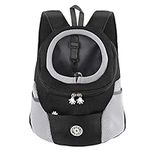 M MUNCASO Dog Carrier Backpack Small Pet Travel Bag Puppy Pet Front Pack with Breathable Head-Out Design and Waterproof Bottom,Airline Approved for Outdoor Hiking Travel (S,Black)