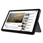 Lenovo Chromebook Duet, 2-in-1, 10.1" WUXGA (1920 x 1200) Display, MediaTek Helio P60T, 4GB LPDDR4X RAM, 64GB eMCP SSD, Integrated ARM G72 MP3 Graphics, Chrome OS, ZA6F0031US, Ice Blue + Iron Grey