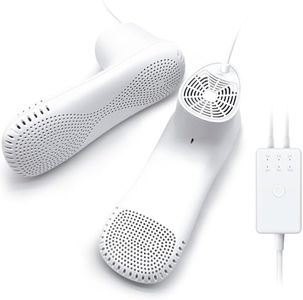 Home Care Wholesale Electric Shoe Dryer Deodorizer, Ozone Boot Dryer- with Timer and Fan, Gloves Socks Dryer Warmer, No Noise | Adult-Foot-Shaped | UK Plug