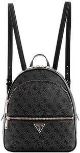 GUESS Manhattan Large Backpack, Coal Logo, One Size