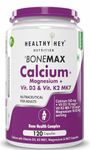 HealthyHey Nutrition Calcium with Magnesium, Vitamin D3 & Vitamin K2- Mk7 - BoneMax - Bone Health Complex -120 Vegetable Capsules