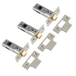 Yale Locks 3PM888CH2 Tubular Mortice Latches 64mm 2.5-inch - Chrome Finish (Pack of 3)