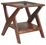 Signature Design by Ashley - Charzine Rectangular Wood End Table, Warm Brown