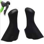 1Pair Road Bike Lever Brake Hoods Silicone Anti-Slip Soft Bicycle Levers Cover Bike Brake Lever Handle Sleeves Protector Cover Compatible with Shimano 105 Ultegra ST-4700 ST-5800 ST-6800 Grips