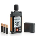 TopTes Decibel Meter, TS-501A Sound Level Meter with 2.25” Backlight LCD Screen, Portable SPL Tester with A Weighted, Range 30-130dB, Data Hold, MAX/MIN, Use for Home, Noisy Neighbor, Factory - Orange