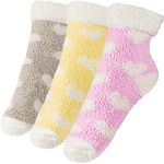 3 Pairs Fluffy Socks Soft Fuzzy Slipper Socks Winter Warm Sleeping Socks Fuzzy Socks for Women Girls