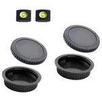 Body Cap & Rear Lens Cap Cover for Canon EOS EF/EF-S Lens for Rebel T7 T6 T5 T8i T7i T6i SL3 SL2 T6S,5D Mark IV/III/II, 6D Mark II/I, EOS 90D/80D 77D 70D, 7D Mark II, 1D X Mark II