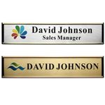 SINKAA Personalized Name Plate for Door or Wall, 2 x 10 inch Custom Office Aluminum Door or Wall Name Plates with Logo Image or Texts, Office Appreciation Gifts for Coworkers Boss Teacher, Employee