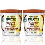 Garnier Hair Care Fructis Coconut Hair Treat Mask, 14.4 Fluid Ounce (Packaging May Vary), 2 Count