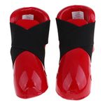 Menolana Sparring Foot Gear Pads Karate Fighting Feet, Red, XL