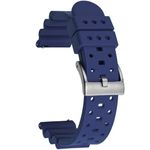 Niziruoup Watch Band Fluororubber FKM Rubber Sport Diver Quick Release Watchband Universal Soft Durable Ventilated Original Rubber Watch Strap Bracelet Replacement Band 18mm 20mm 22mm 24mm