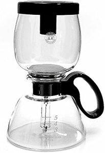 Yama Glass 5-Cup Stovetop Siphon Coffee Maker, 15 Oz Vacuum Brew, Heat-Resistant Borosilicate Glass