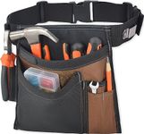 WELKINLAND 6-Pockets Tool belt pouch, 2" Tool belt, Heavy-Duty Utility belt pouch, Tool belt pouches, Belt tool pouch, Tool pouch belt, Small tool belt, Womens tool belt, Tool belts for men