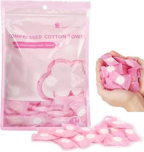 100 PCS Portable Compressed Towel Tablets，Mini Tablets Towels,Compressed Hand Wipe Coin Tissues Camping Wipes for Home Beauty Outdoor Sport and Other Outdoor Activities Blue (Pink)