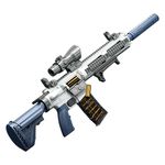 Toy Foam Blasters, M416 Shell Ejection Soft Bullet Gun EVA Soft Sniper Rifle Gun, Blaster Weapon Toys Gun Kids Garden Shooting Game Toys Birthday Gift for Boys Girls Teens (White)