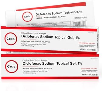 C'rcle Diclofenac Sodium Gel 1% 150g Effective Arthritis Pain Reliever - Prescription Strength Anti-Inflammatory Gel - Extra Strength Arthritis Cream for Daily Use - (2 Pack)