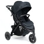 Roma Atlas 3 Wheel Pram - Jet Black