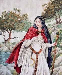 Wizardi Counted Cross Stitch Kit - Viviane, Lady of The Lake 176-Z009 MK Nimue