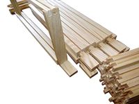 Beekeeping Supplies UK SN2 x 10 - Super Frames for British National Hives - Flat Packed - BeeHive Frames with straight Side Bars and a slightly wider Top Bar - With Nails