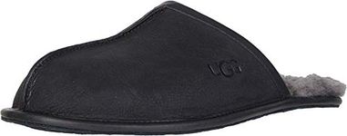 UGG Men's Scuff Slipper Slip-on Slipper, Black, 10 UK