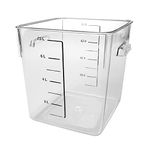 Rubbermaid Commercial Products FG630800CLR 7.5L Square Clear Storage Box