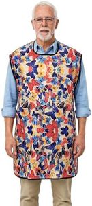SPRING SEAON Adult Bib, Extra Large Waterproof Clothes Protector for Eating
