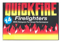 Fire Lighters Quickfire Firelighters Bulk Pack Hotspots Burners BBQ COAL LIGHTERS WOOD BURNERS (24 Pack of 14)