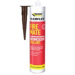 Everbuild Everflex Fire Mate Intumescent Acrylic Sealant, Brown, 295 ml , Pack of 1