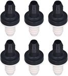 Non Return Valve, 6 Pieces of CDPV6 One Way Check Valve Non Return Water and Air Valve for 3/8inch 10MM Fuel Hose for Controlling Liquid and Gas Flow (CDBS6)