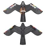 2 Eagle Flying Kites,Bird Scarer Flying Kite,Bird Control Bird Scarer,The Big Cheese Flying Falcon,Kites to Scare Birds,Bird Scare Hawk,Birds Eagle Kite,Crops Farm Protector,Scarecrow for Garden