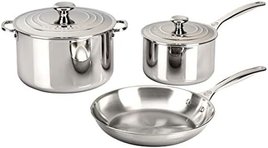 Le Creuset Tri-Ply Stainless Steel 5 pc. Cookware Set, 5 pc
