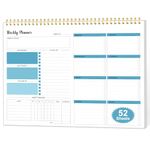 Weekly Planner Notepad Undated, Weekly To Do List Notepad, Habit Tracker Journal, Weekly Desk Calendars, Goals Schedule Planners Organizers, Office Supplies Gift for Men and Women,52 Weeks,(8.5x11’’)