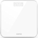 RENPHO Digital Bathroom Scales Weighing Scale with High Precision Sensors Body Weight Scale (Stone/lb/kg) - White, Core 1S