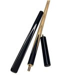MU Snooker Pool Cue, 3/4 Jointed Handmade Ash Shaft 3 Piece with Extension Accessories