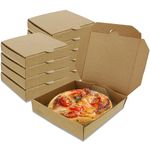 Spec101 Kraft Mini Pizza Boxes, 5 Inch for Cookies, Party Favor, Craft- Food Safe Miniature Cardboard Box 10-Pack