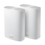 ASUS XP4 AX1800 Whole-Home Dual-band Powerline Hybrid Mesh WiFi 6 System free network security, parental controls, MU-MIMO support, Traditional QoS, Coverage up to 410 Sq. Meter/4400 Sq. ft. for 2pk