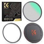 K&F Concept 82mm Magnetic Black Diffusion 1/4 Mist Cinematic Effect Filters + Magnetic Basic Ring + Lens Cap Kit with 28 Multi-Layer Coatings for Camera Lens (Nano-X Series)