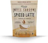 Elderwise Coffee Spiced Latte | Powered by Pumpkin & Mushrooms | Sea Moss, Chaga, Lion's Mane, Reishi | 8 Servings - Freeze Dried Instant - Chemical free - Fair Trade