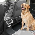 MIZZEO Dog Car Net Barrier 3 Layers with Auto Safety Mesh Organizer, Universal Stretchable Pet & Child Barrier Compatible with Renault Captur