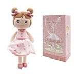 Maxshop 17'' Plush Dolls Baby Girl Toy Gifts Stuffed Doll Super Soft Plush Toy Pink with Gift Box (Pink Doll)