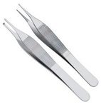 BSI Adson Dissecting Toothed And Non Toothed Forceps 5 Inch Set of 2 Pcs Stainless Steel Matt Finish