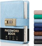 WEMATE Password Book with Lock, Pas